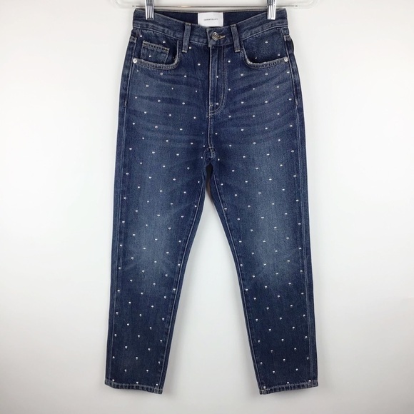 NWT Current / Elliott Vintage Crop Slim Studded Jean | 24 - Picture 2 of 9